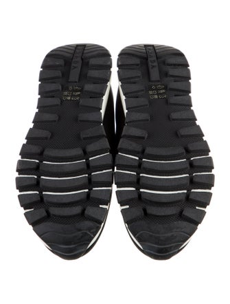 Prada Nylon Graphic Print Sneakers
