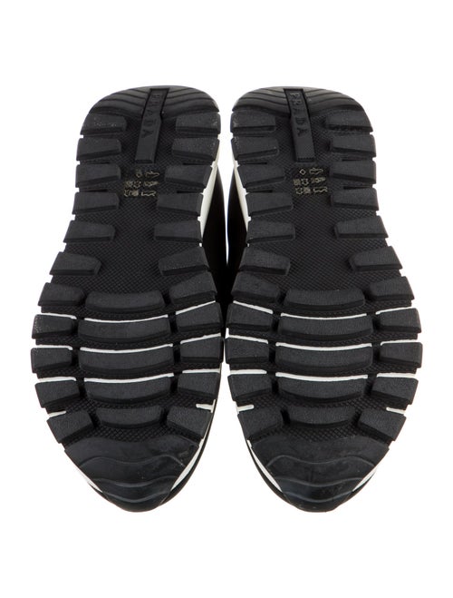 Prada Nylon Graphic Print Sneakers