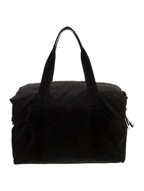 Prada Enameled Metal Triangle Top Handle Bag