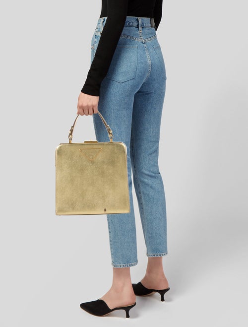 Prada Saffiano Lux Leather Top Handle Bag