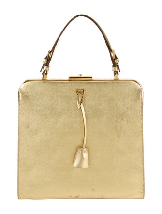Prada Saffiano Lux Leather Top Handle Bag