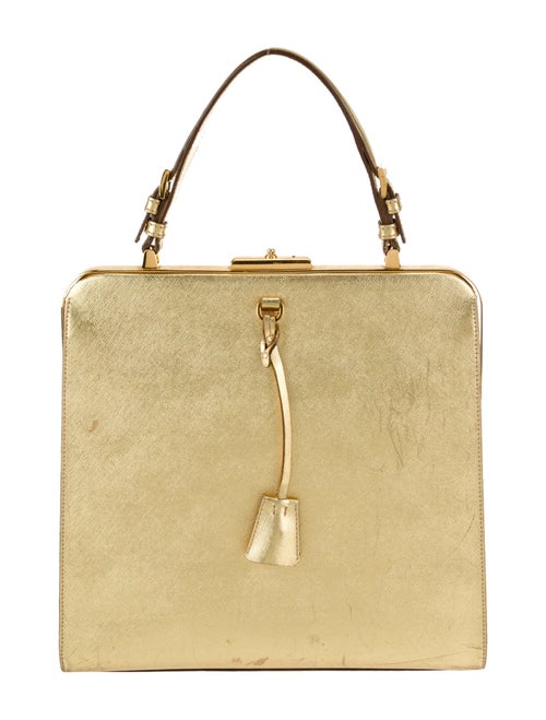 Prada Saffiano Lux Leather Top Handle Bag