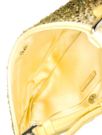 Prada Enameled Metal Triangle Cleo