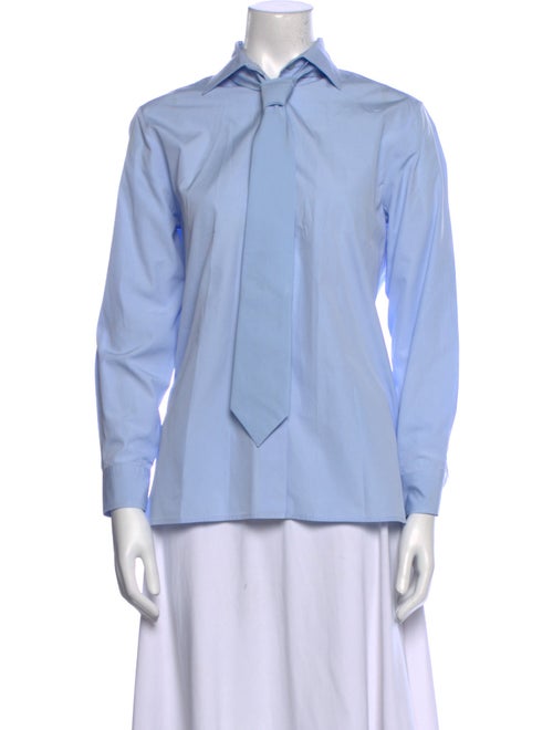 Prada 2024 Long Sleeve Button-Up Top