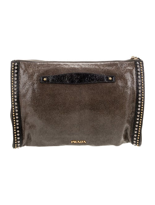 Prada Glace Calf Leather Clutch