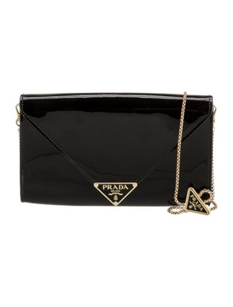 Prada Enameled Metal Triangle Triangle 2024