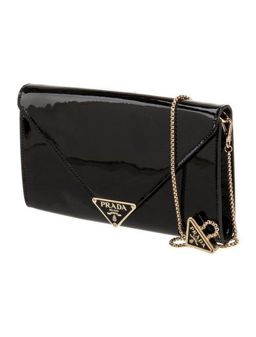 Prada Enameled Metal Triangle Triangle 2024