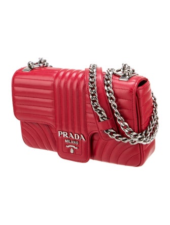 Prada Soft Calf Leather Diagramme Medium