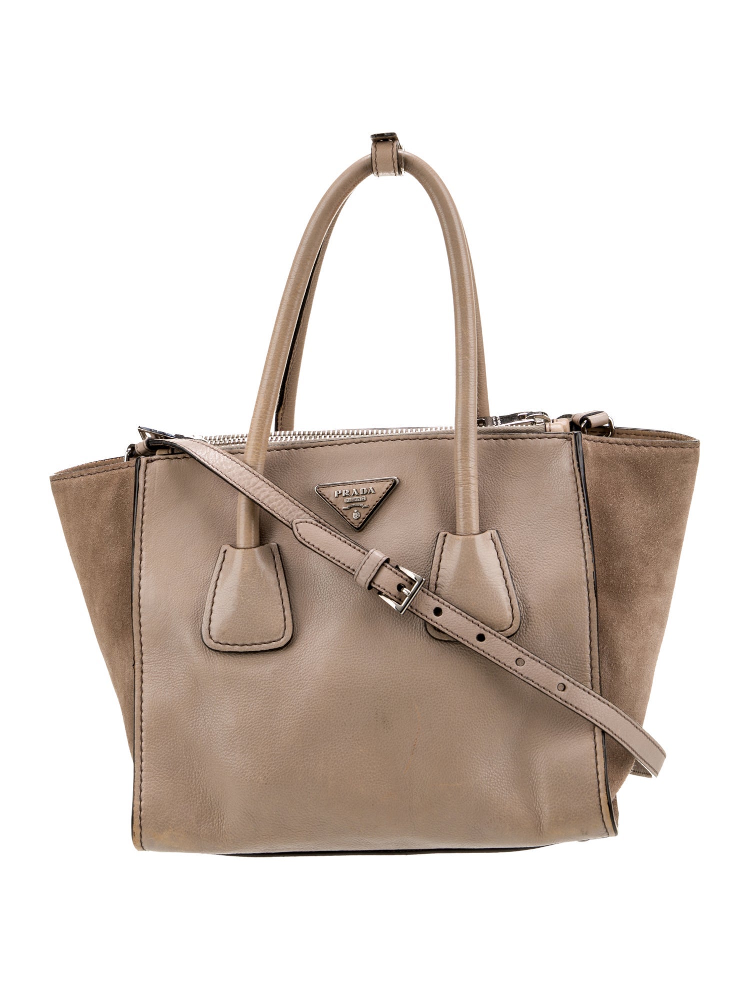 Prada Glace Calf Leather Twin Pocket