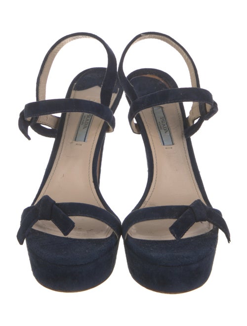 Prada Suede Slingback Sandals