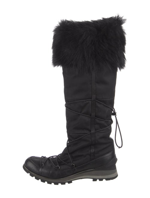 Prada Sport Faux Fur Trim Boots