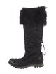 Prada Sport Faux Fur Trim Boots