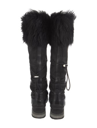 Prada Sport Faux Fur Trim Boots