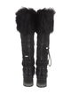 Prada Sport Faux Fur Trim Boots