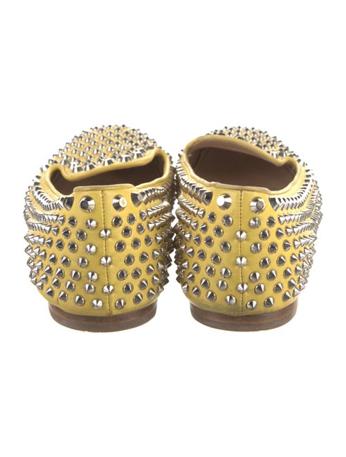 Prada Leather Studded Accents Loafers