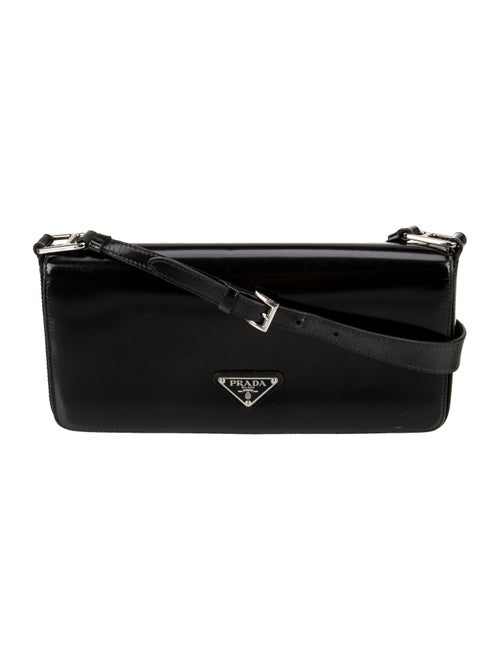 Prada Enameled Metal Triangle Femme