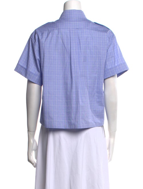 Prada 2024 Short Sleeve Button-Up Top
