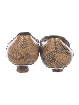 Prada Lizard Animal Print Ballet Flats