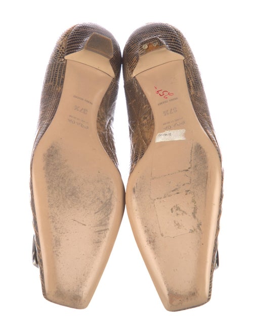 Prada Lizard Animal Print Ballet Flats