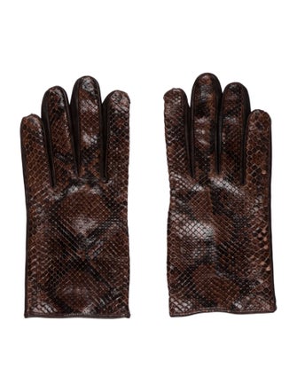 Prada Python Gloves
