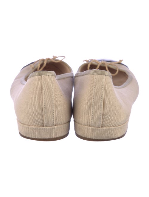 Prada Canvas Colorblock Pattern Ballet Flats
