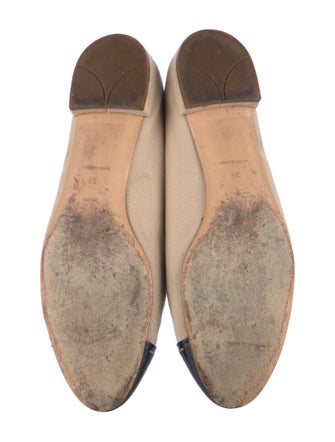 Prada Canvas Colorblock Pattern Ballet Flats