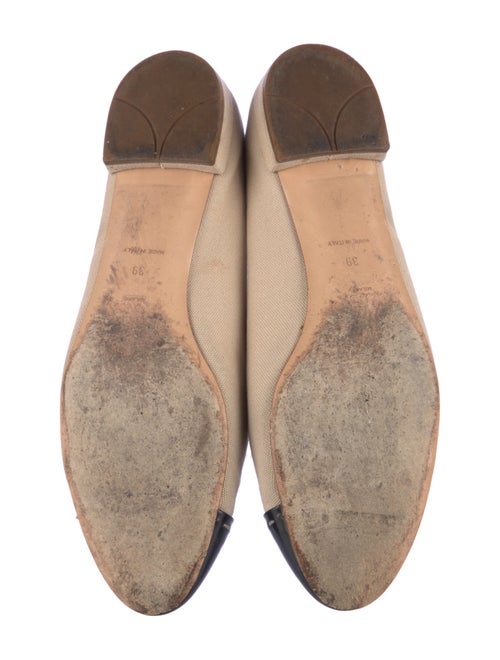 Prada Canvas Colorblock Pattern Ballet Flats