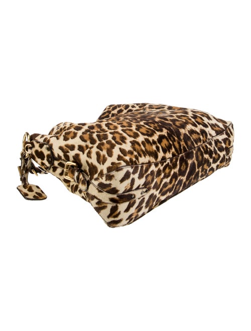 Prada Enameled Metal Triangle Shoulder Bag