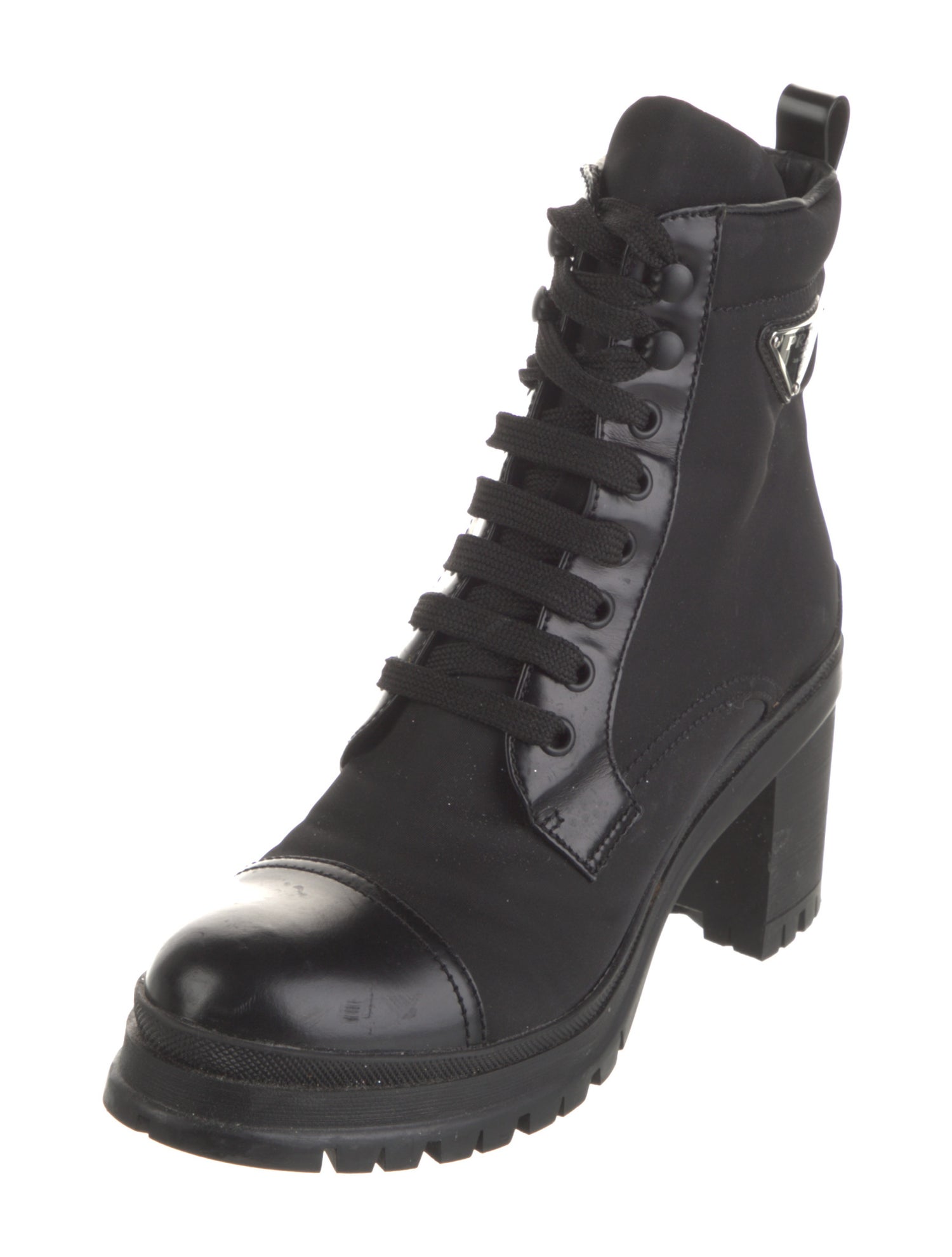 Prada Nylon Combat Boots