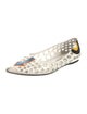 Prada Leather Colorblock Pattern Ballet Flats