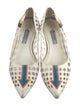 Prada Leather Colorblock Pattern Ballet Flats