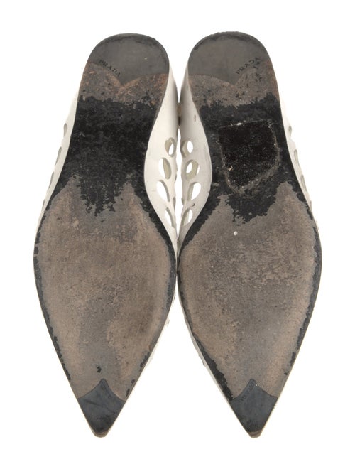 Prada Leather Colorblock Pattern Ballet Flats