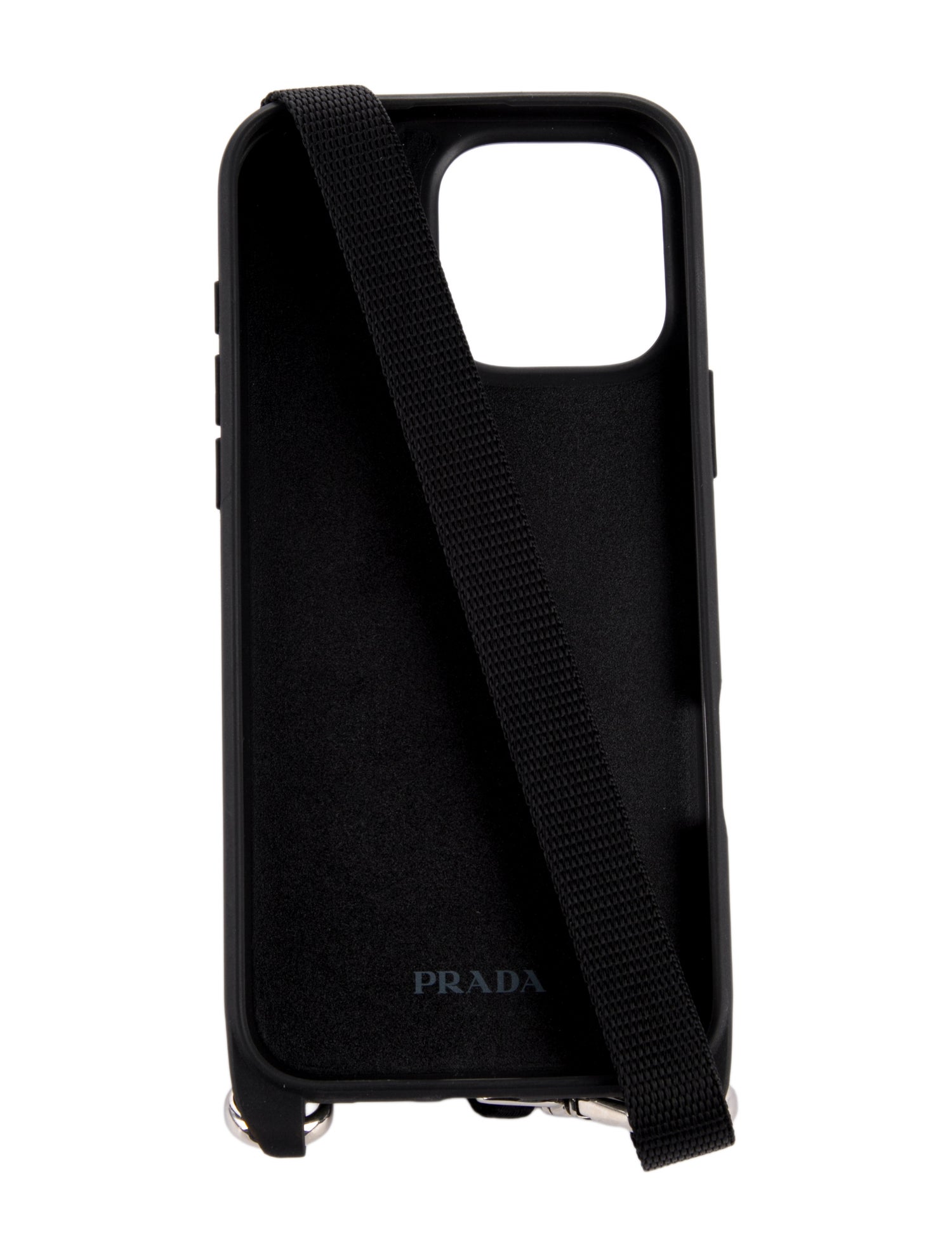 Prada Black Leather iPhone 16 Pro Max Case