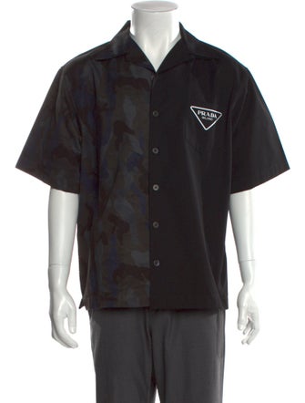 Prada 2021 Enameled Metal Triangle Shirt