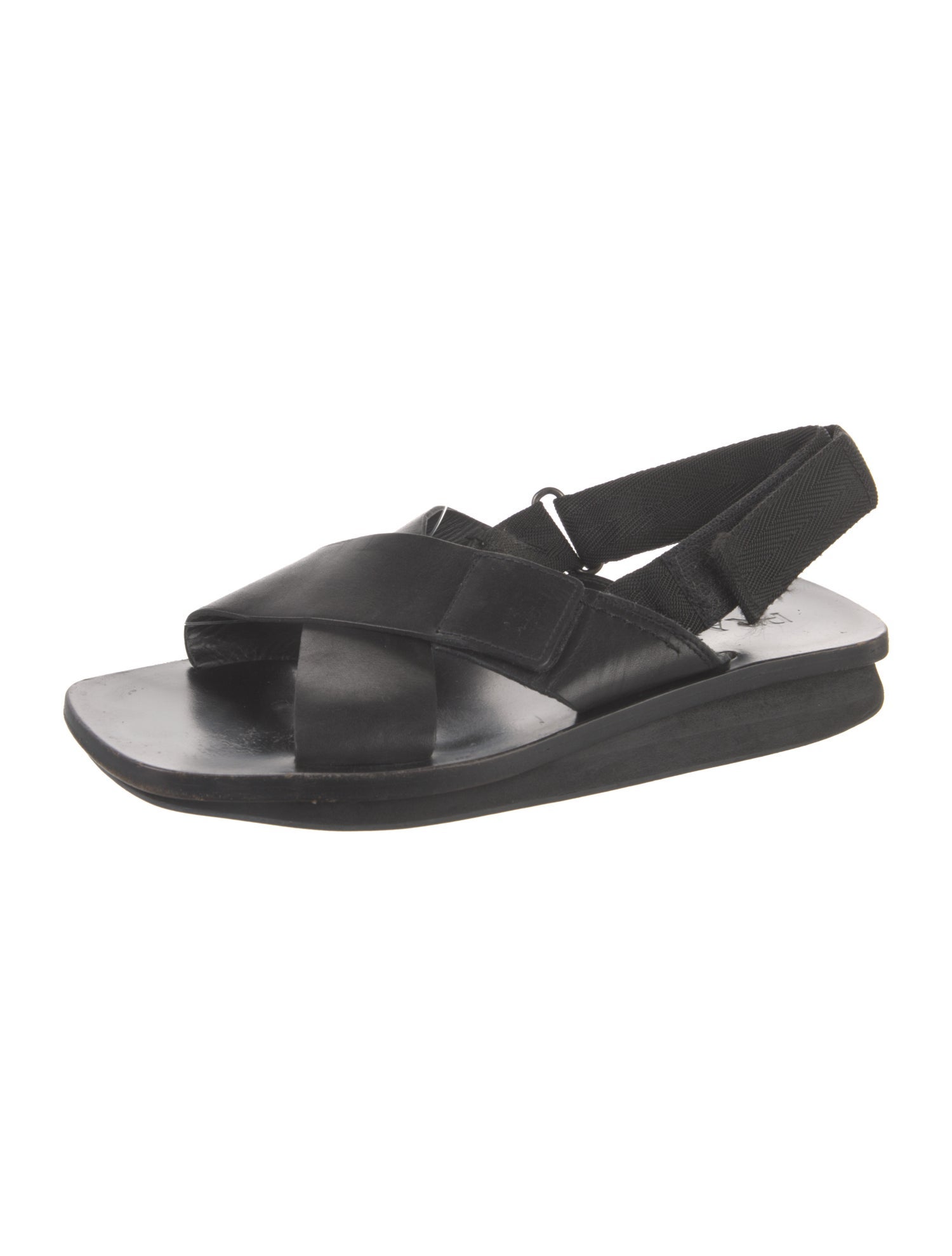 Prada Leather Slingback Sandals