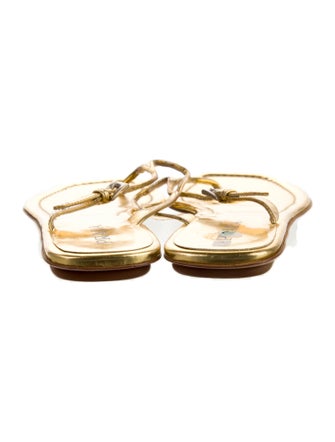 Prada Patent Leather Flip Flops