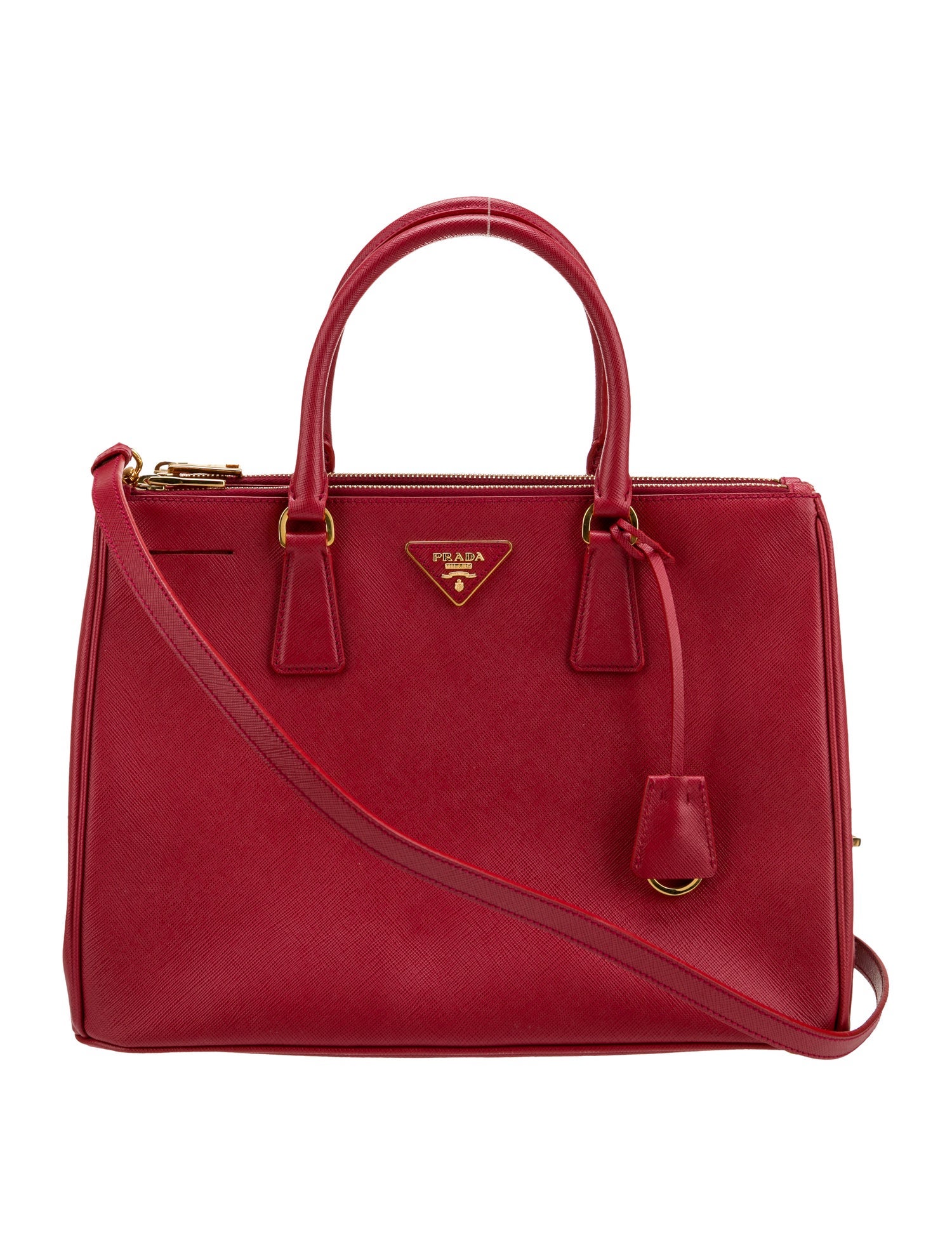 Prada Saffiano Leather Galleria Double Zip Medium