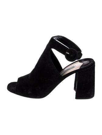 Prada Suede Slingback Sandals