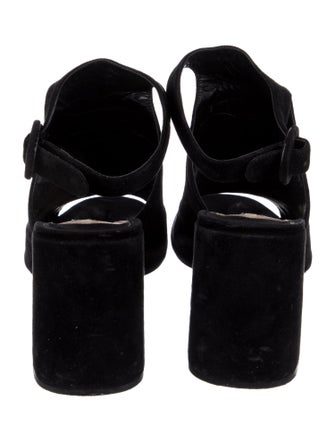 Prada Suede Slingback Sandals