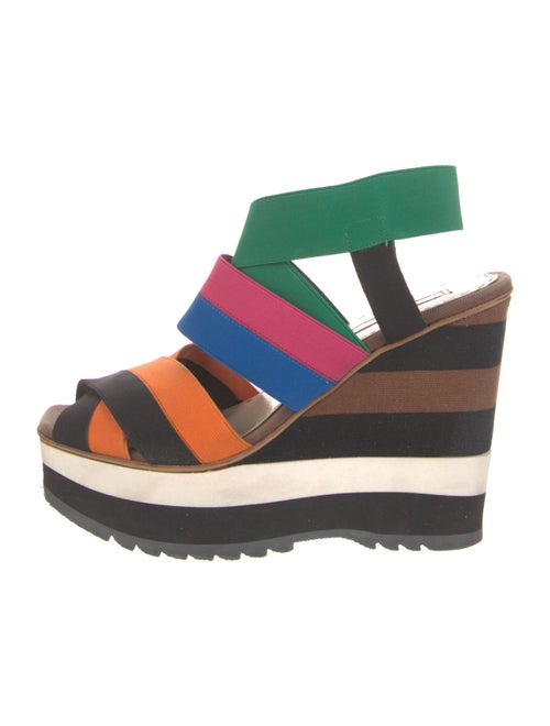 Prada Colorblock Pattern Sandals
