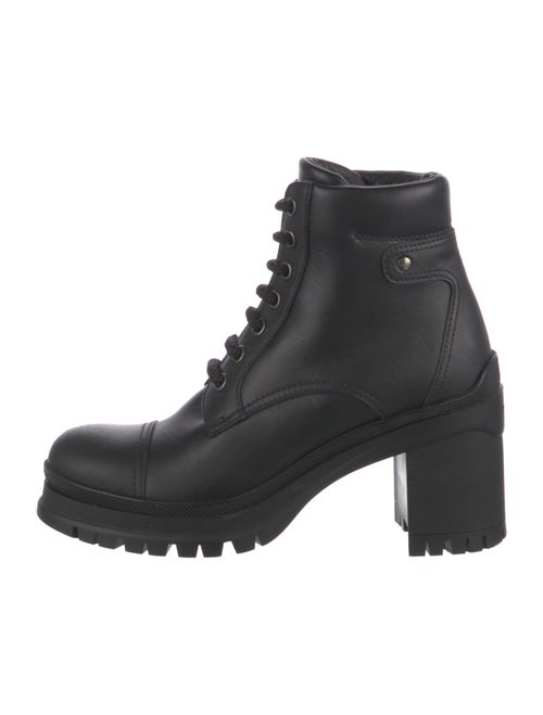 Prada Leather Combat Boots