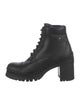 Prada Leather Combat Boots
