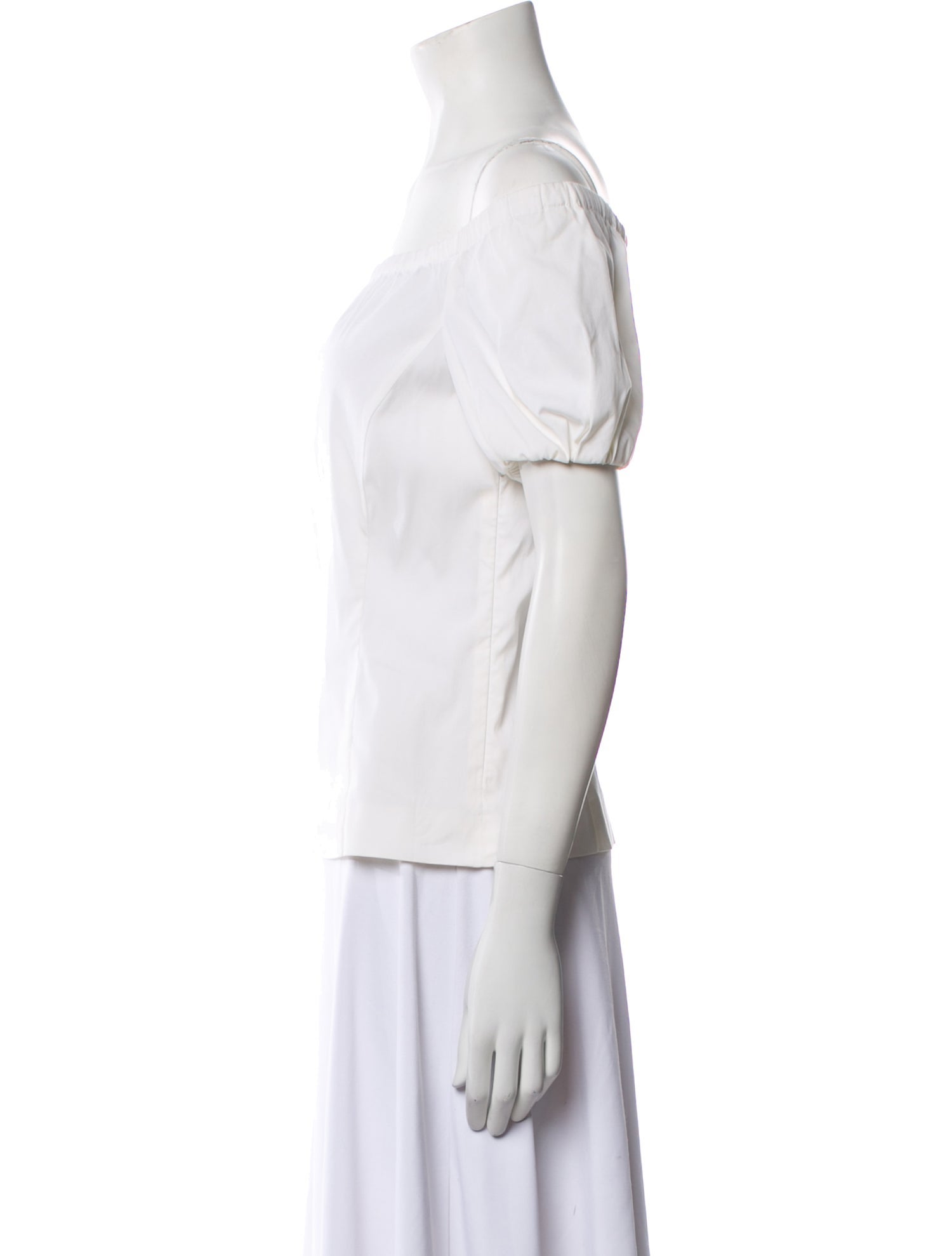 Prada 2011 Off-The-Shoulder Blouse