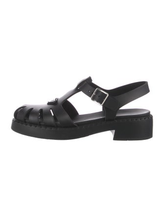 Prada Rubber Gladiator Sandals
