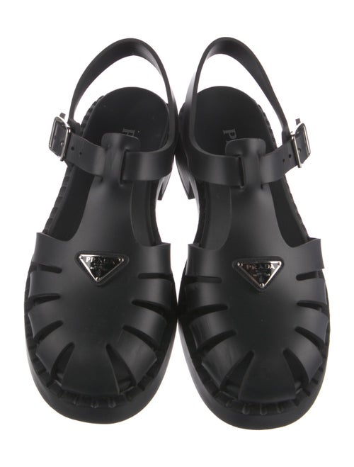 Prada Rubber Gladiator Sandals