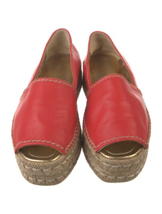 Prada Leather Espadrilles