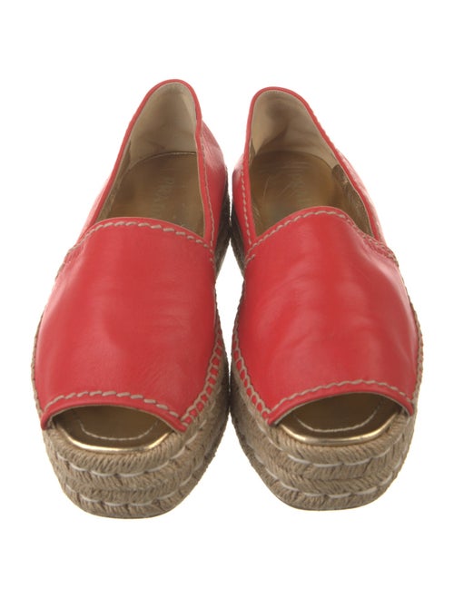 Prada Leather Espadrilles