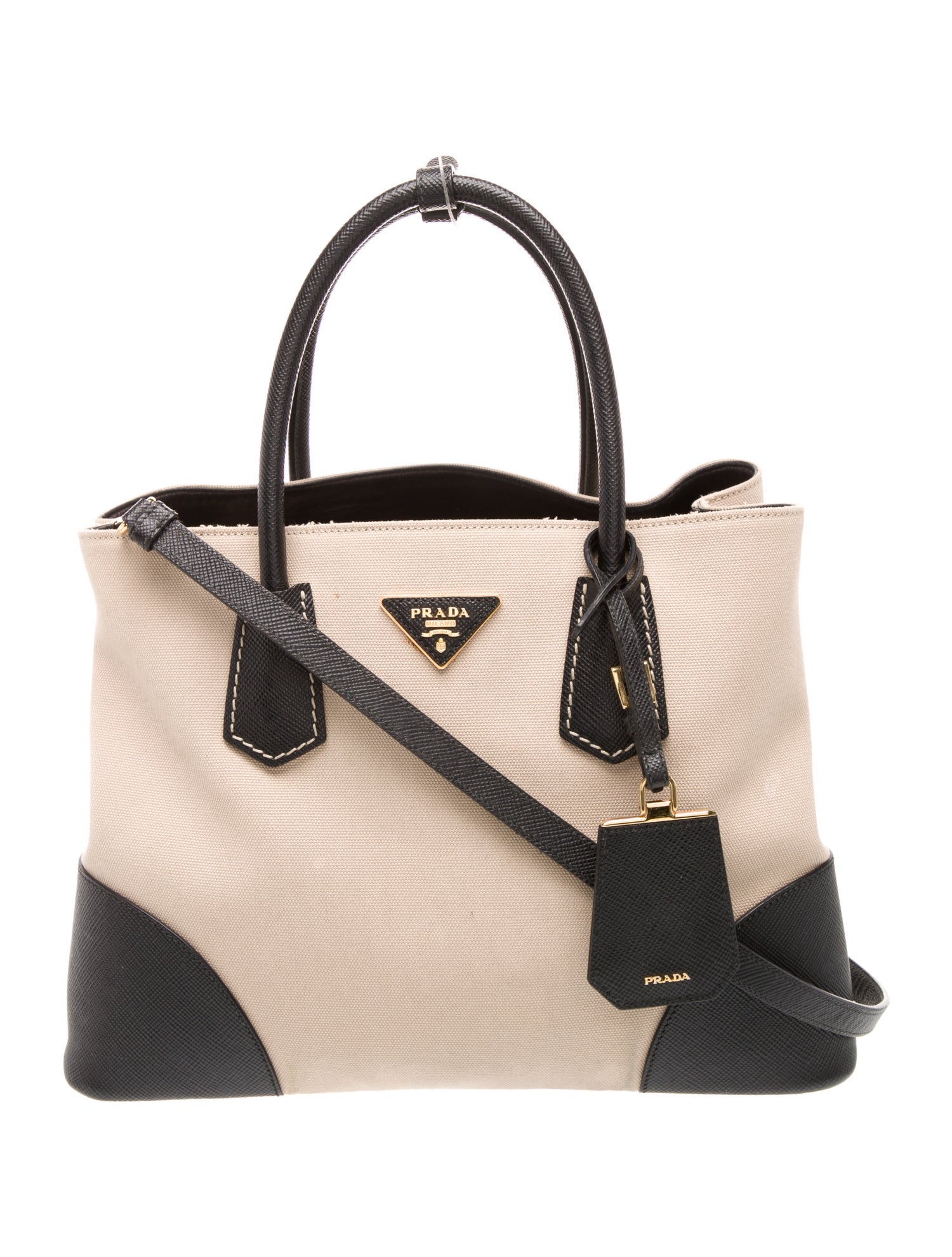 Prada Saffiano Leather Double Bag Medium