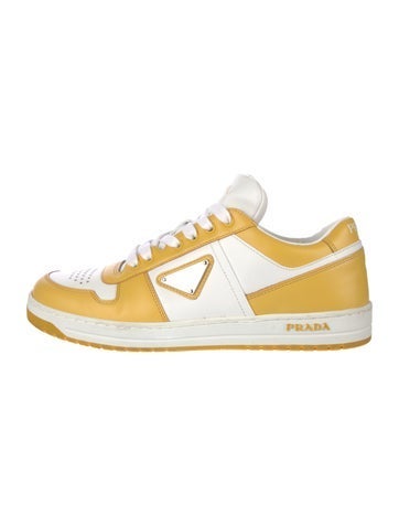 Prada Sneakers Leather Colorblock Pattern 5.5