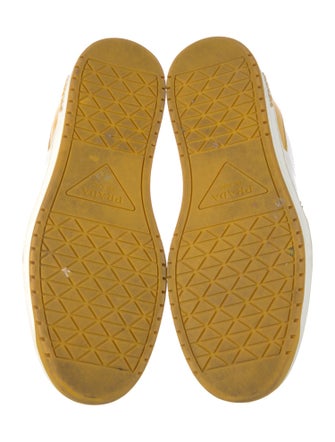 Prada Leather Colorblock Pattern Sneakers
